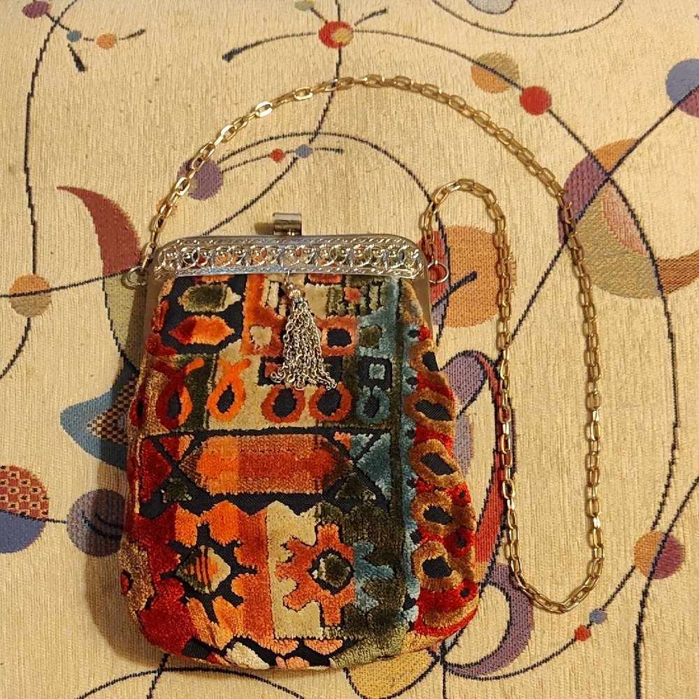 Vintage Multicolor Tapestry Bag
